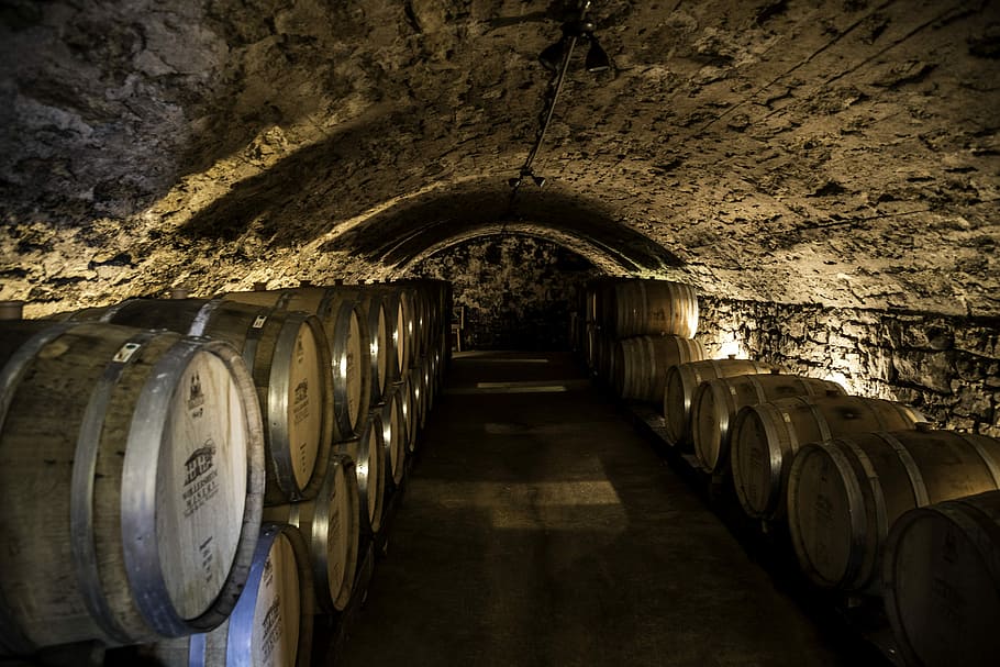 Wine Storage Barrels. Aging Wines.