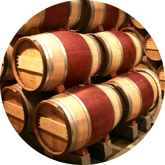 Oak Barrels for storing Wines